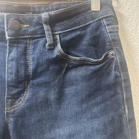 Lucky Brand Jeans Womens 10/30 Blue Denim Cotton Skinny Raw Hem Faded Casual - Picture 5 of 7